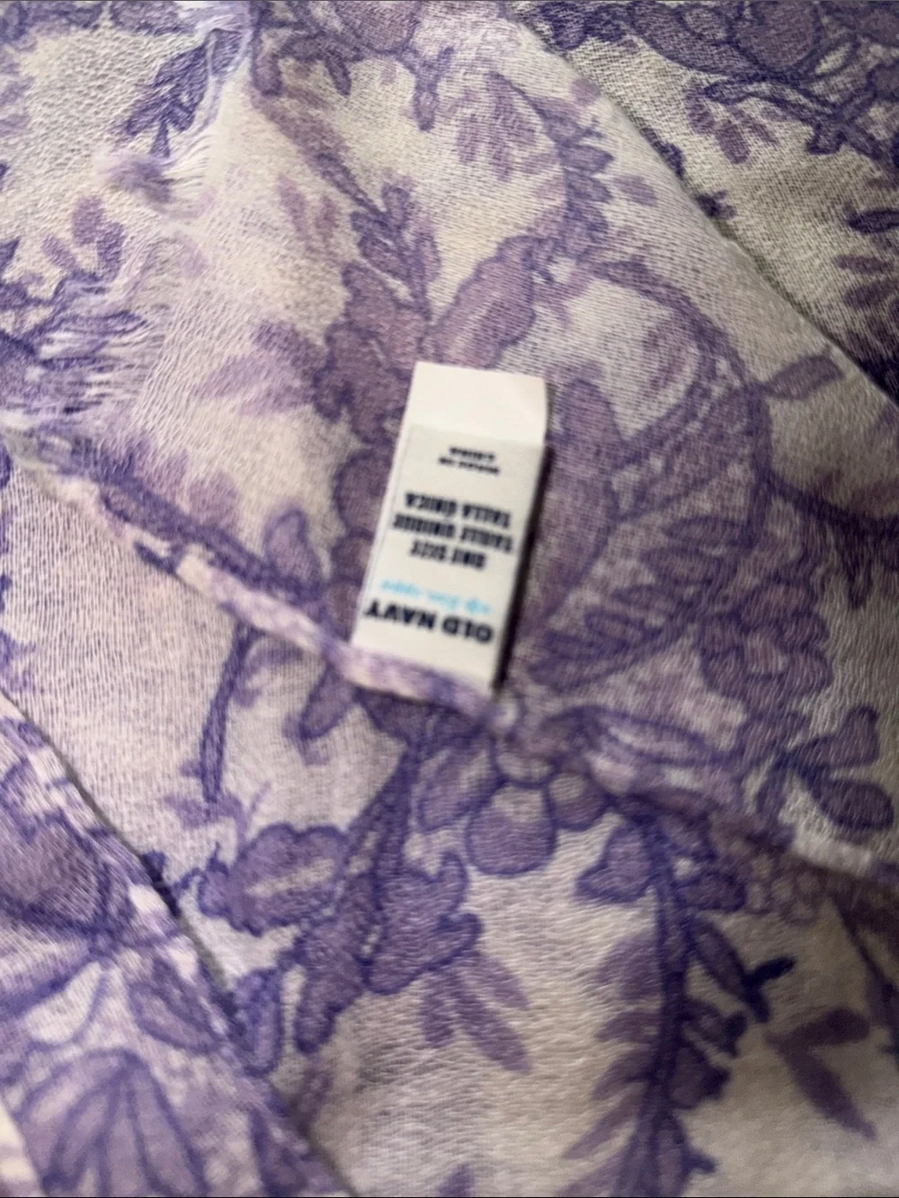 Women’s Lavender Floral Print Scarf